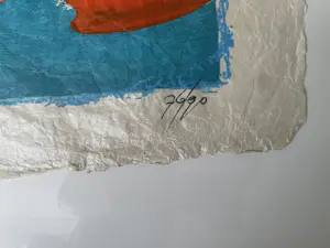 Theo Koster - Zeefdruk met collage elementen Nr. 76 - Nightfall - Ingelijst (Groot) kopen? Bied vanaf 75!