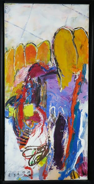 Martin van Dijk - Olieverf en acryl op doek, In Sevilla - Ingelijst kopen? Bied vanaf 200!