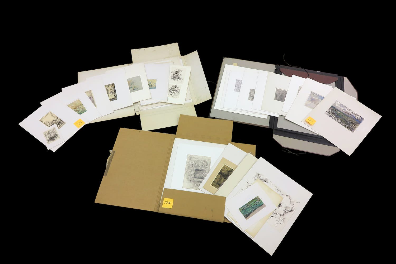 Jan Miechels - Lot van 60 diverse werken op papier verkocht voor € 1!