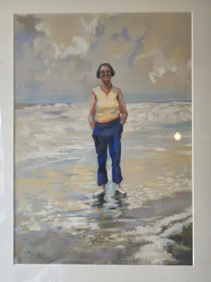 Hein Froonen - Volle vrouw op strand kopen? Bied vanaf 750!