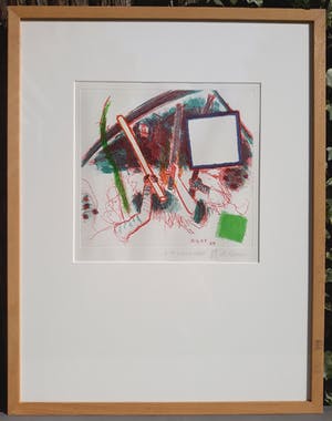Roger Raveel - Optocht, aquatint ets (netjes ingelijst, kleine oplage) kopen? Bied vanaf 695!