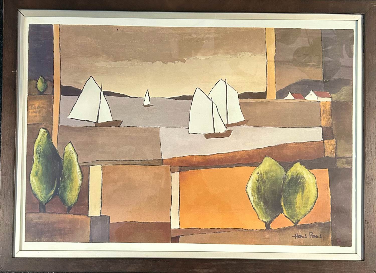 Hans Paus - Uitkijk op zeilbootjes kopen? Bied vanaf 60!