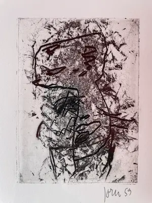 Asger Jorn - Ets droge naald op handgeschept papier kopen? Bied vanaf 425!