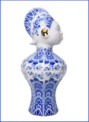 Heinen Delfts Blauw - Kabra vaas / dekselvaas / designer Boris van Berkum / Delfts blauw kopen? Bied vanaf 100!