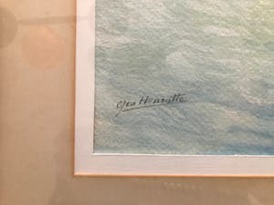 Geo Henrotte - Mediterraans Haven Gezicht - Aquarel, Prachtig Ingelijst kopen? Bied vanaf 99!