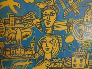 Corneille - La vie est belle- Lithografie-oplage 75 ex-2001 kopen? Bied vanaf 280!