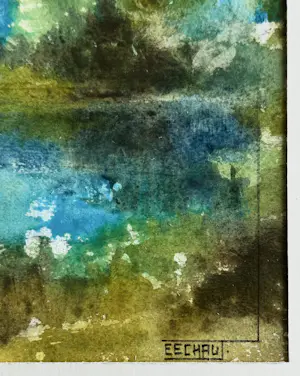 Eugène Eechaut - 4 großartige farbenfrohe abstrakte Kompositionen – Ausstellung in der Pfeiffer Gallery kopen? Bied vanaf 60!