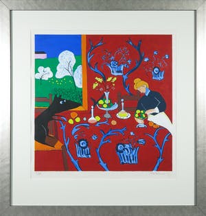 Peter Bastiaanssen - Zeefdruk, Yapping Matisse - Ingelijst kopen? Bied vanaf 80!