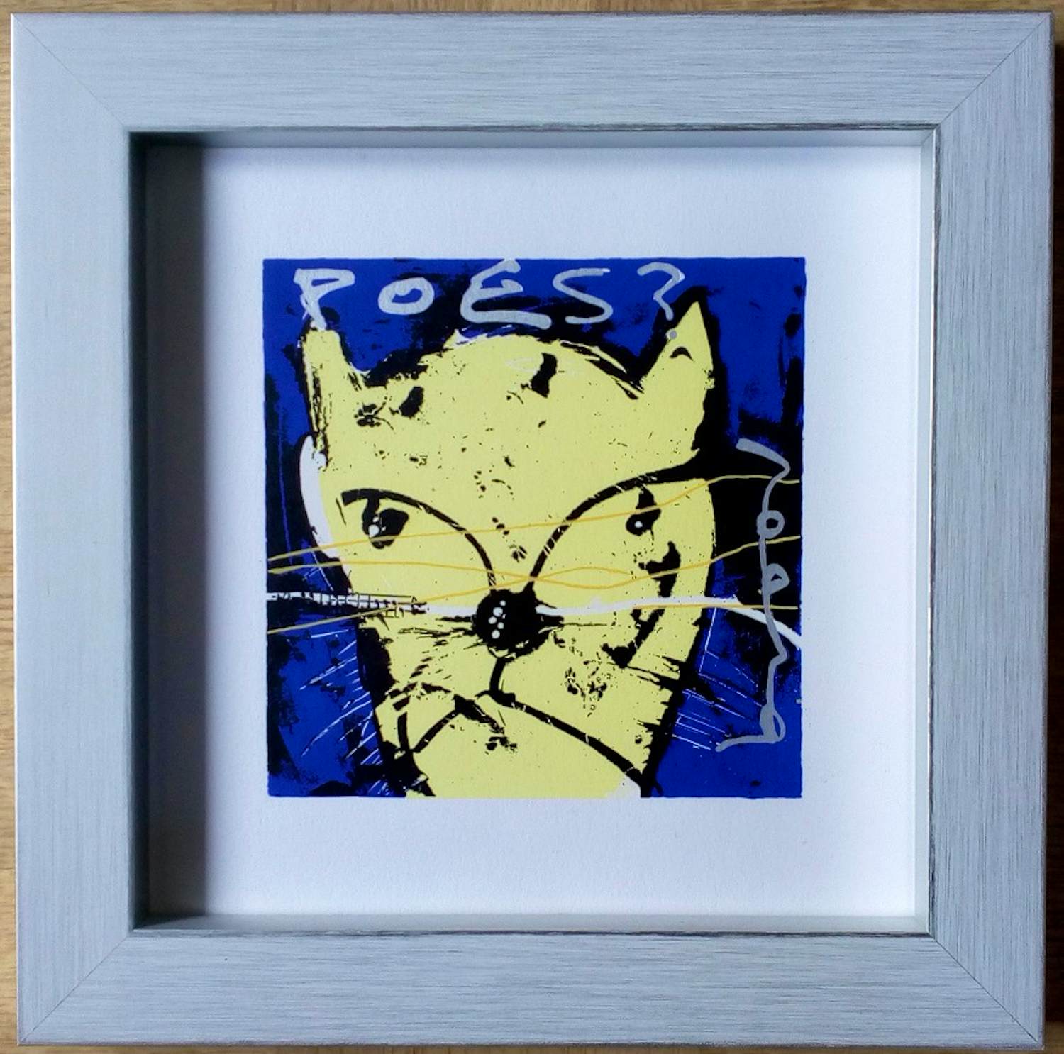 Herman Brood - Ingelijste zeefdruk: Poes kaufen? Bieten Sie von 49!