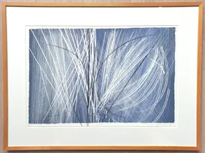 Hans Hartung - L1971 2 B, zincografie (mooi ingelijst) kopen? Bied vanaf 495!