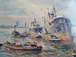 Evert Moll - Havengezicht Rotterdam kopen? Bied vanaf 850!