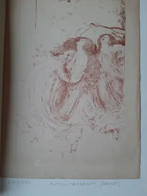 Robert Anning Bell - 3 Litho 's ,Meisjes spelen tennis ,Meisje dat leest , In hoekje met boek kopen? Bied vanaf 20!