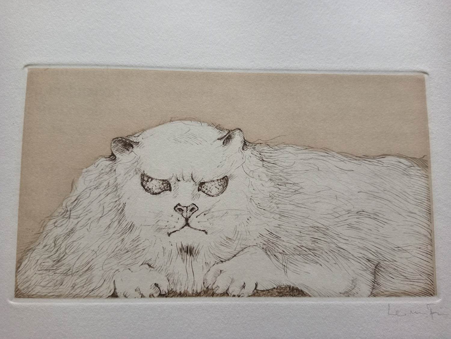 Leonor Fini - Leonor Fini Ets Les Chat des Neiges Surrealisme 1975 kopen? Bied vanaf 75!