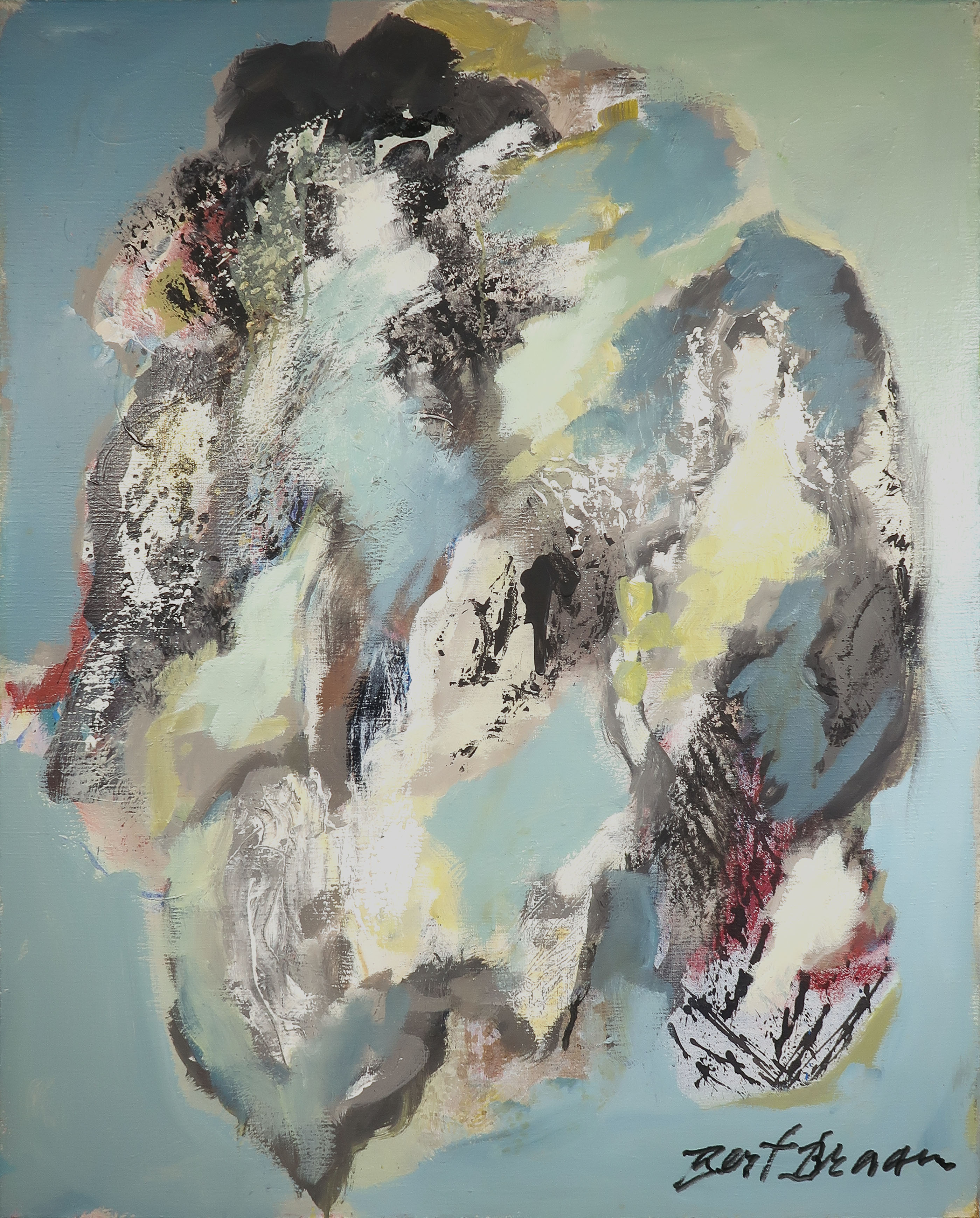 Bert Braam - Acryl op doek, Het Ontstaan (Groot) verkocht voor € 180!