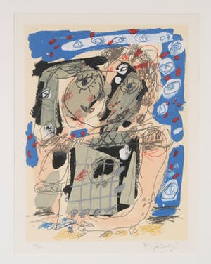 Kees Salentijn - Zeefdruk, Vestidos I - Ingelijst kopen? Bied vanaf 35!