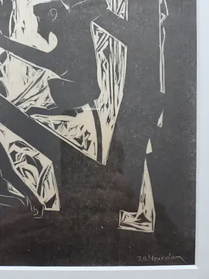 Jan Bertus Heukelom - Apen. Uit Wendingen 1917. kopen? Bied vanaf 89!