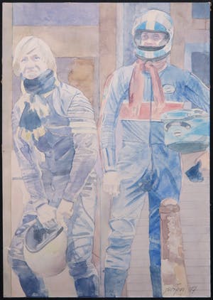 Jurjen de Haan - Aquarel, Coureurs kopen? Bied vanaf 1!