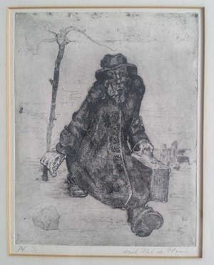 Aad de Haas - Man met koffer. No 1 van 3!!! kopen? Bied vanaf 150!