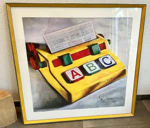 Rob Scholte - ABC - Zeefdruk - Nr. 9 - Nieuw ingelijst - 2003 verkocht voor € 310!