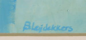 Bernadette Leijdekkers - Acryl op papier, Zonder titel - Ingelijst kopen? Bied vanaf 50!