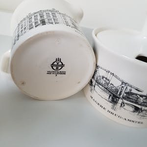 Villeroy & Boch - Melk- en suikerpotje Amsterdamse grachten, 60s spaaractie van Nutroma kopen? Bied vanaf 15!