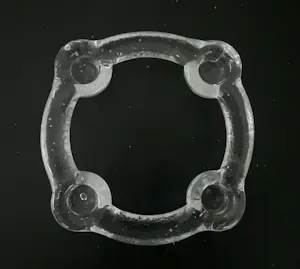 Pukeberg Glass - TWEE RINGVORMIGE GLAZEN KAARSENHOUDERS kopen? Bied vanaf 32!