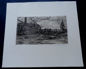 Martin van Waning - Ets: Boot met paarden kopen? Bied vanaf 45!