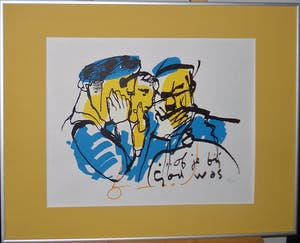 Herman Brood - Of je bij God was (mooi gelijst!!) kopen? Bied vanaf 175!
