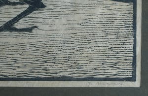 Jan Mankes - Ingelijste houtsnede , ‘Schreeuwende kraai’ – handgesigneerd - 1918 kopen? Bied vanaf 1!