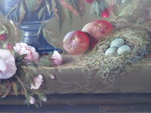 Thomas Heesakkers - Mooi pronkstilleven op paneel. kopen? Bied vanaf 650!