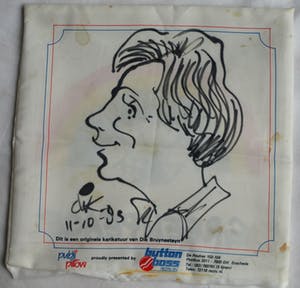 Dik Bruynesteyn - Karikatuur tekening t.b.v. Greenpeace – gesigneerd - 1983 kopen? Bied vanaf 1!