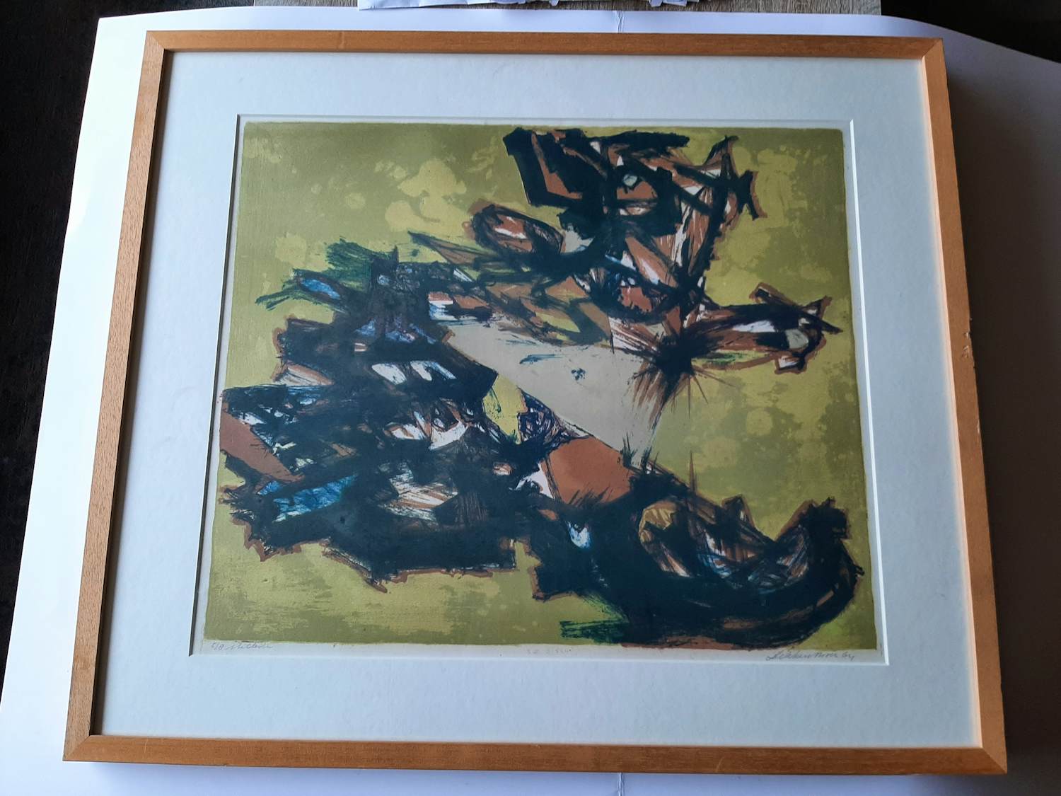 Daniel den Dikkenboer - Kleuren litho, Abstract werk, Stilleven. kopen? Bied vanaf 40!