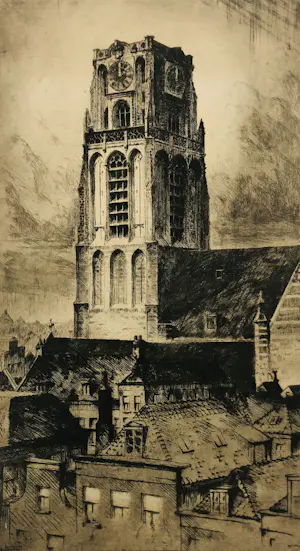 Kees Verhoeven - St Laurenskerk Rotterdam 1929 kopen? Bied vanaf 10!