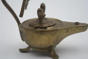 Niet of onleesbaar gesigneerd - Antieke Bronzen Diya Offer Olielamp (20e eeuw kopen? Bied vanaf 1!