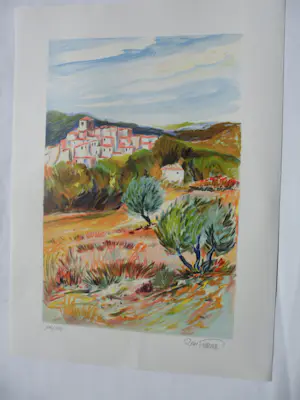 Ray Poirier - PROVENCE / KLEURLITHO / 76x56cm / kopen? Bied vanaf 35!