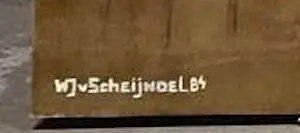 Willem van Scheijndel - Olieverf op doek op board: Taffeh - 1984 kopen? Bied vanaf 2000!