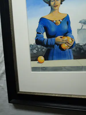 Linda Groen - Ingelijste aquarel , Vlinderkoningin - Lijst, 78 x 61 cm. kopen? Bied vanaf 250!