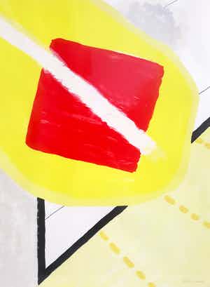 Roger Raveel - De schilderijenoptocht, litho (mooi ingelijst, groot) verkocht voor € 1050!