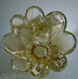 Niet of onleesbaar gesigneerd - Murano Glas - Pair of transparent Vases with Fish (Soliflore) - Glas kopen? Bied vanaf 1!