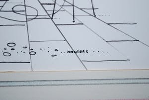 Hans Kanters - ingekleurde tekening , met opdracht, ingelijst - incl. 2 boeken kopen? Bied vanaf 195!