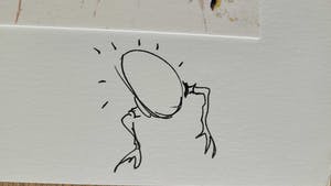 Koen Vanmechelen - The Walking Egg - zeldzaam met tekening kopen? Bied vanaf 650!