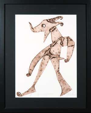 Reinhoud D'Haese - Aquatint, Spring fever - Ingelijst verkocht voor € 1!