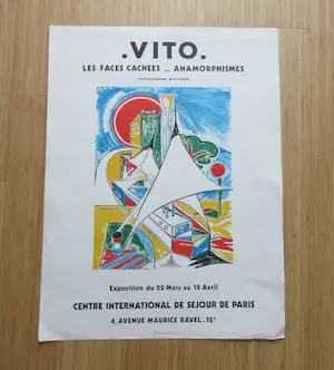 AcheterVictor Vito - Origineel Affiche van een expositie in Parijs? Enchérissez de 1!