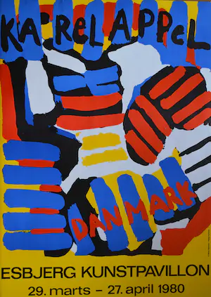 Karel Appel - Tentoonstellingsaffiche Esbjerg Kunstpavillon kaufen? Bieten Sie von 50!