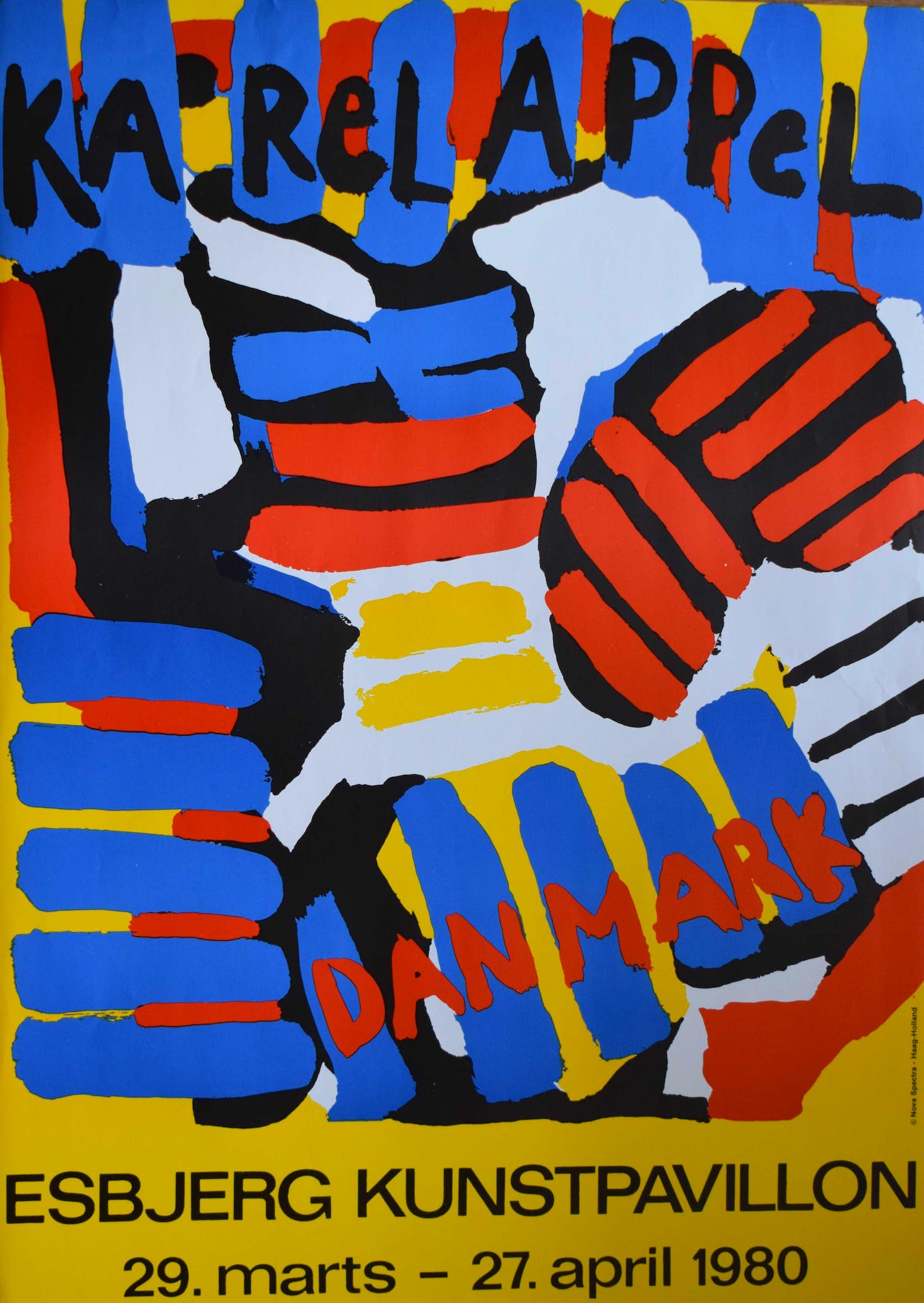Karel Appel - Tentoonstellingsaffiche Esbjerg Kunstpavillon kopen? Bied vanaf 50!
