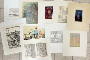 Erica Sijnja - en andere! - Lot met 10 werken op papier kopen? Bied vanaf 1!