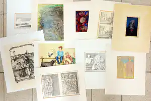 Erica Sijnja - en andere! - Lot met 10 werken op papier verkocht voor € 1!