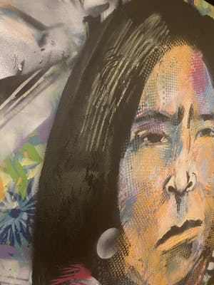 Espen Hagen - Indiaan ingelijst in zilveren lijst kopen? Bied vanaf 800!