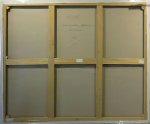 Hans Vanhorck - Acryl op doek, Abstract painting (reflections) (Zeer Groot!) kopen? Bied vanaf 350!