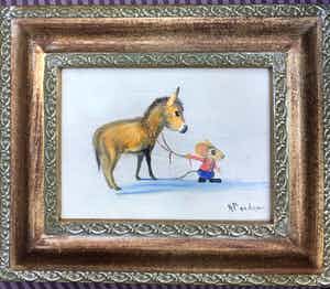Henk Poeder - Muisje met zijn ezeltje verkocht voor € 49!